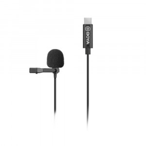 BOYA BY-M3 clip-on lavalier Microphone for USB-C